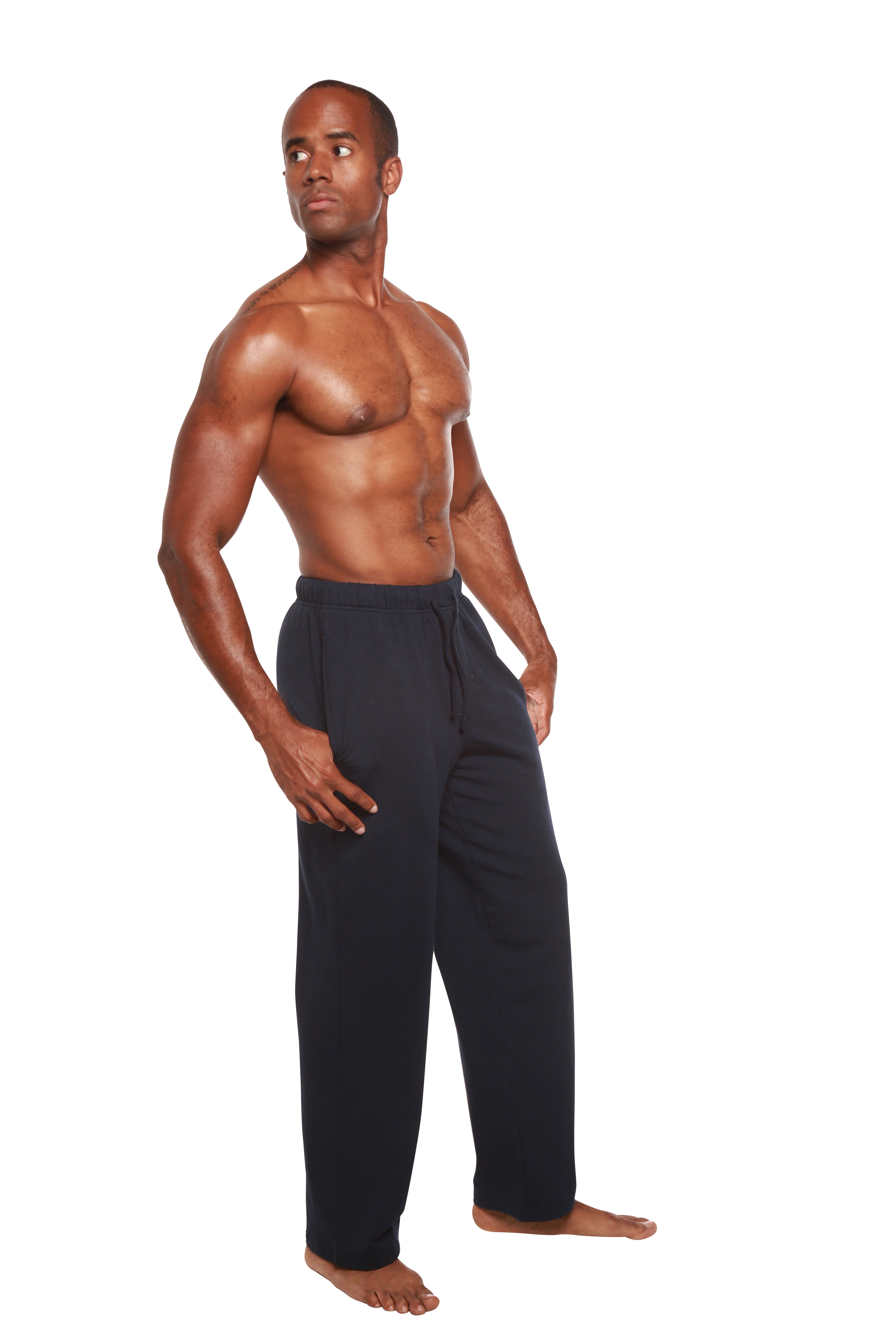Spun Bamboo Men's Bamboo Viscose Fleece Lounge Pants — alternative angle