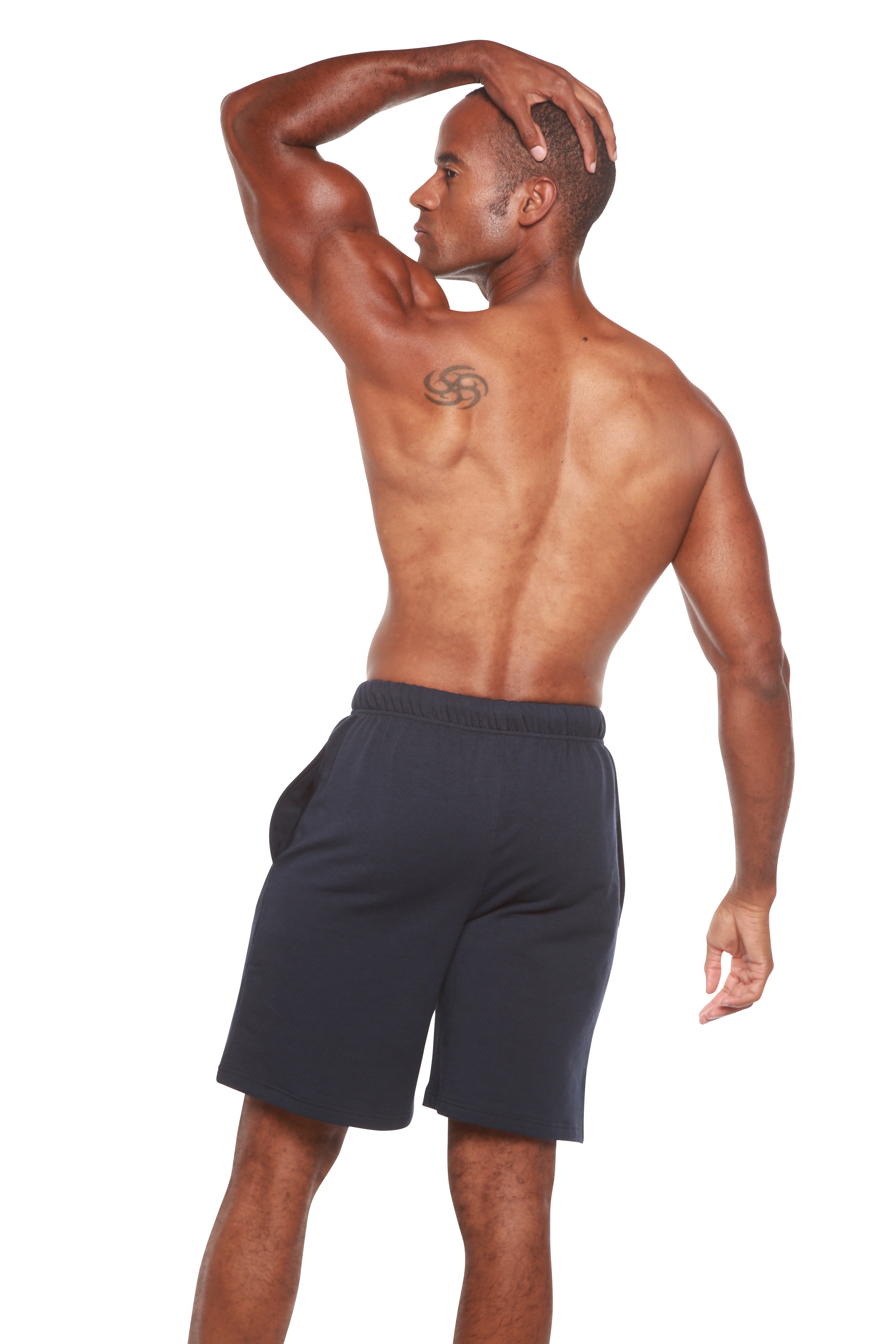 Spun Bamboo Clearance Men's Bamboo Viscose Fleece Lounge Shorts — color detail