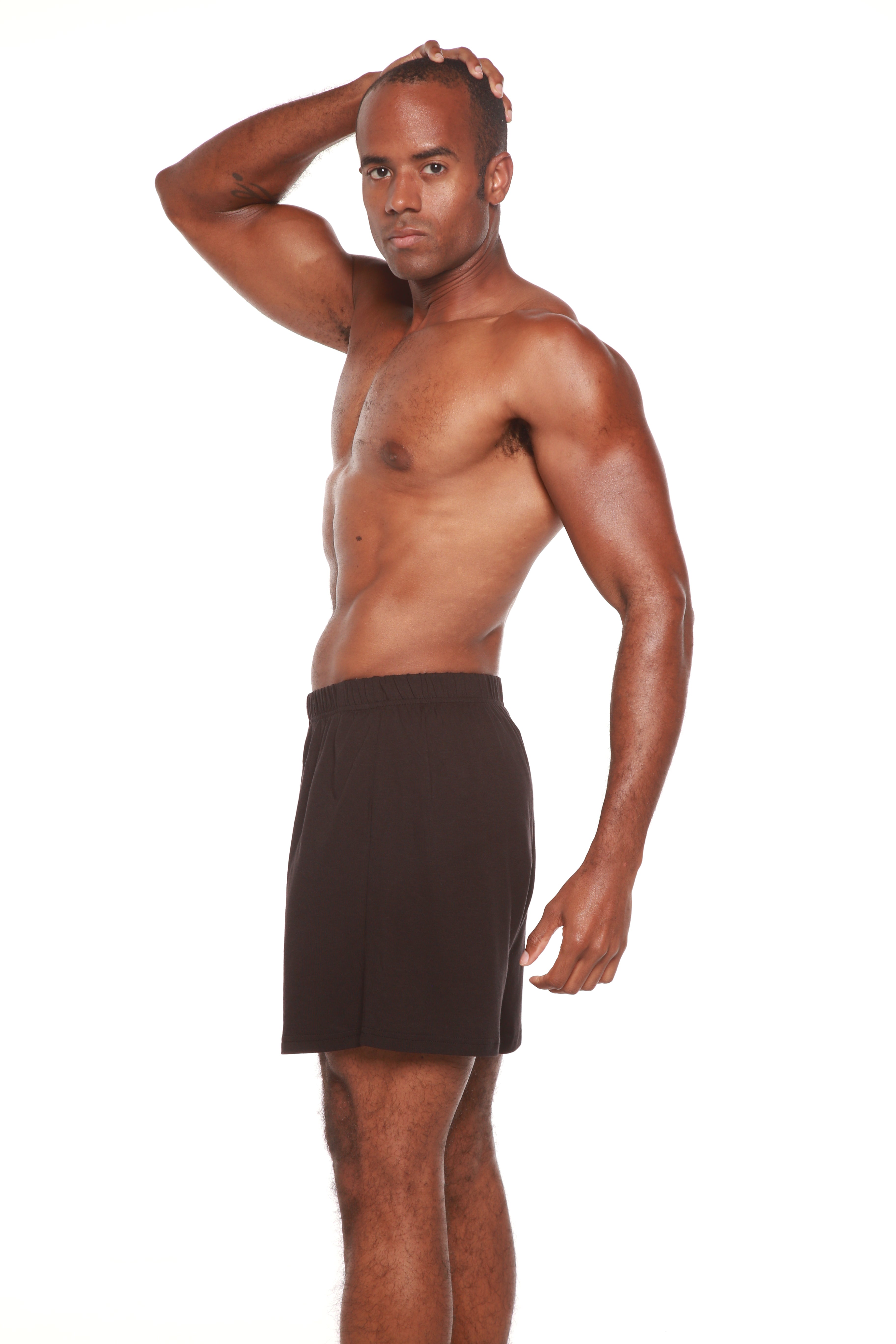 Spun Bamboo Men's Bamboo Viscose/Cotton Boxer Style Underwear — side view