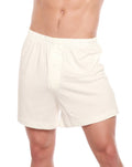Spun Bamboo Men's Bamboo Viscose/Cotton Boxer Style Underwear Cream Color - 3-pack — main product shot