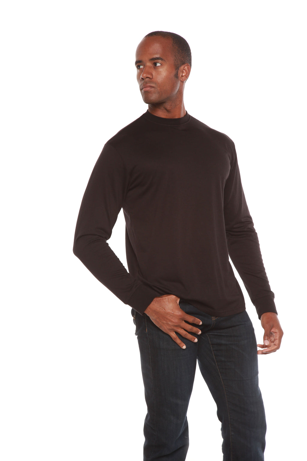 Spun Bamboo Custom Printed Men's Bamboo Viscose/Organic Cotton Long Sleeve T-Shirt — packaging