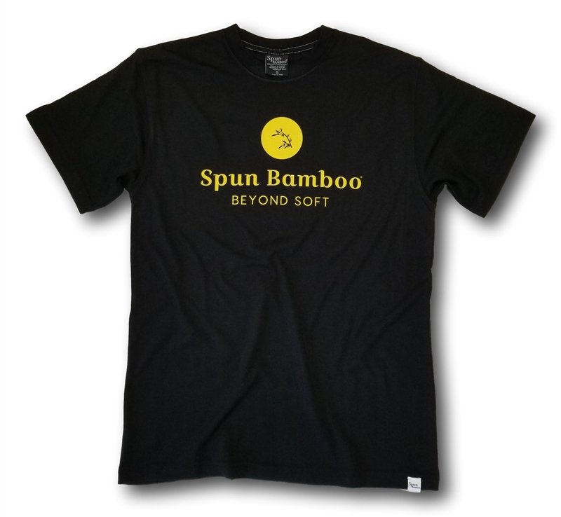 Spun Bamboo Men's Spun Bamboo Viscose/Organic Cotton Logo T-Shirt — main product shot