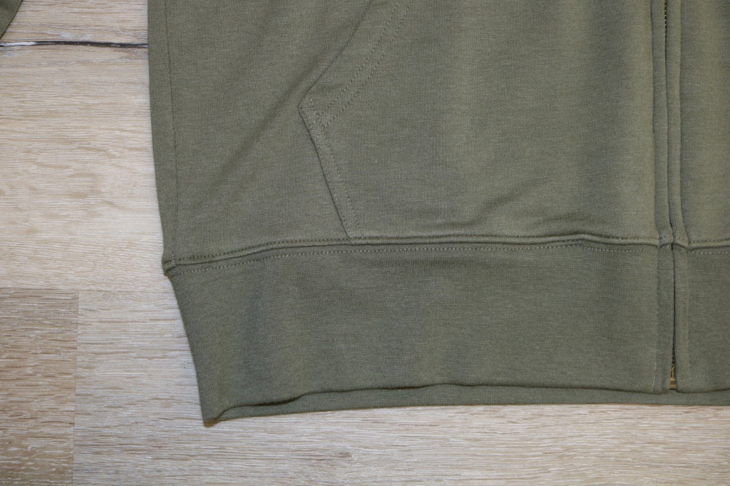 Spun Bamboo Men's Eco-Smart Full-Zip Bamboo Viscose Hoodie — in-use photo