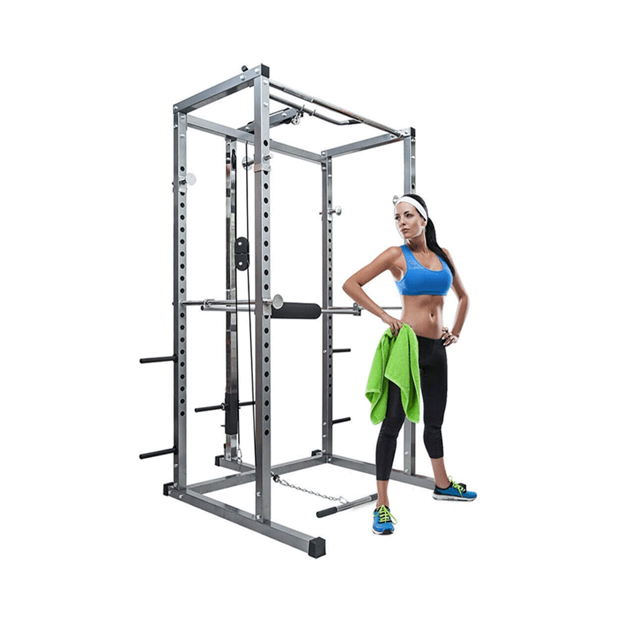 Merax Multi-Functional Olympic Power Squat Rack Cage For Home & Gym (SAK98719) – SAKSBY WHOLESALE