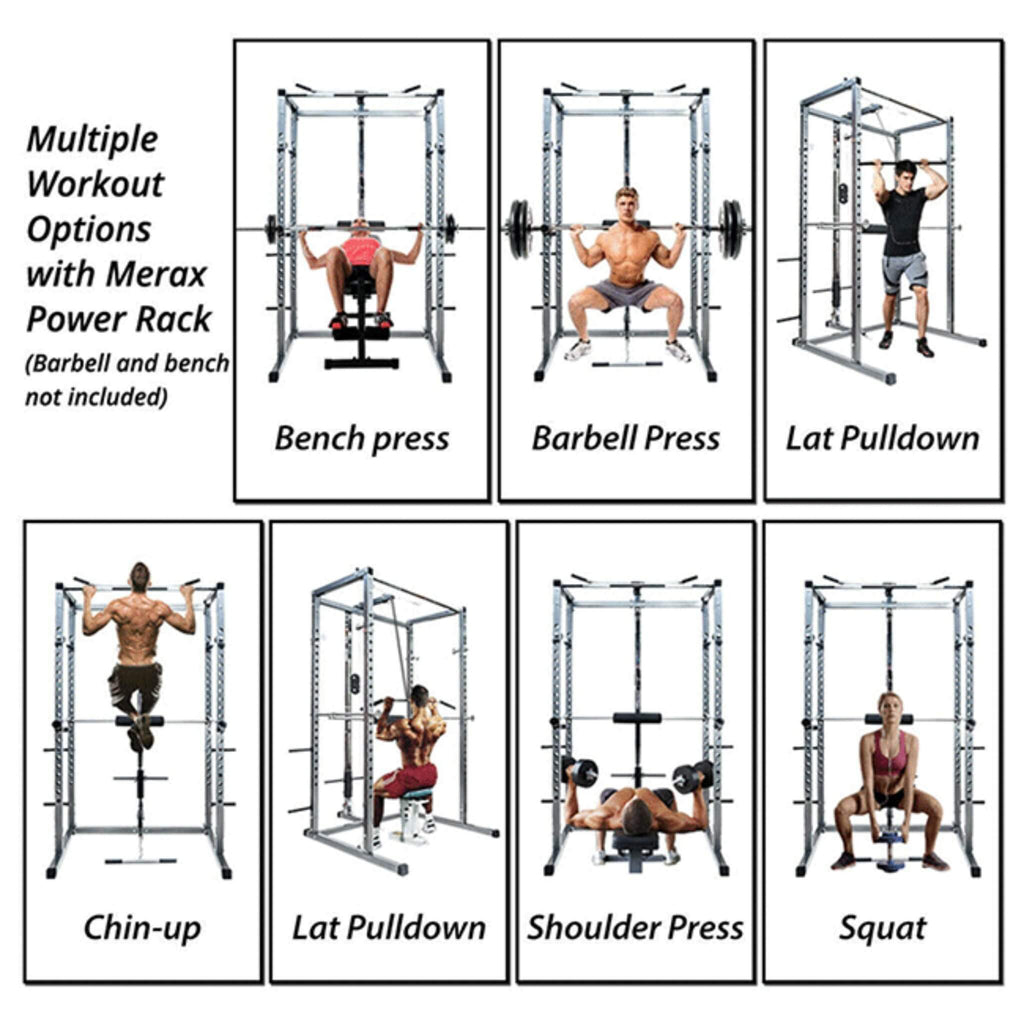 Merax Multi-Functional Olympic Power Squat Rack Cage For Home & Gym (SAK98719) – SAKSBY WHOLESALE, view 4