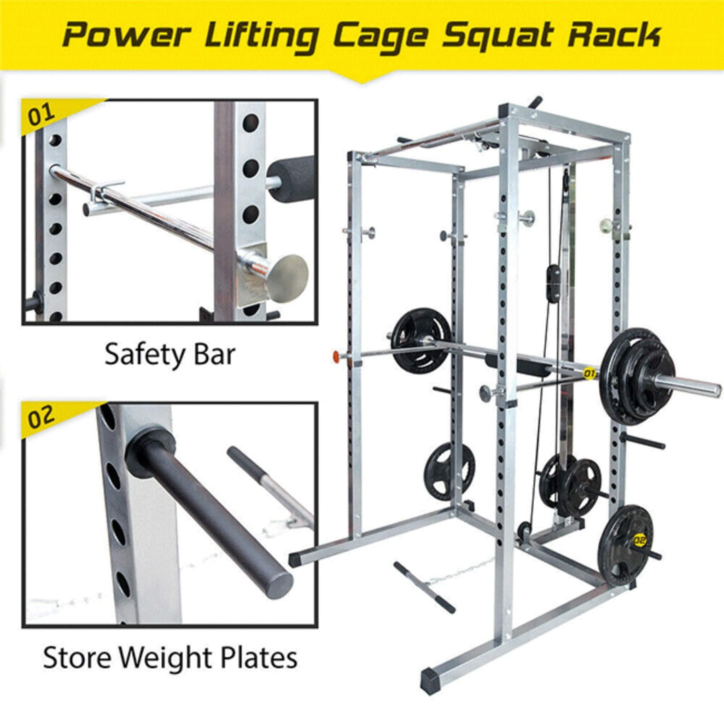 Merax Multi-Functional Olympic Power Squat Rack Cage For Home & Gym (SAK98719) – SAKSBY WHOLESALE, view 7