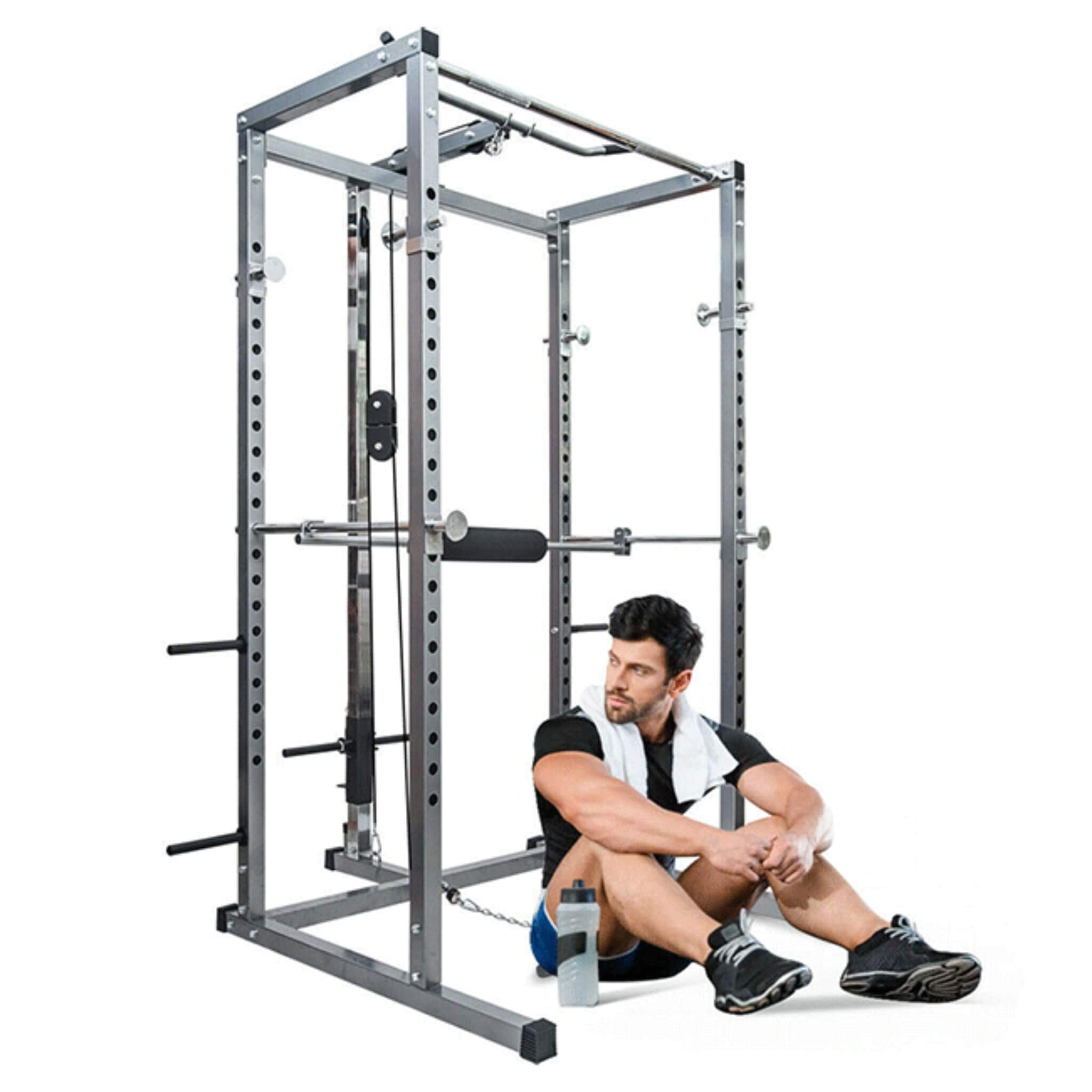 Merax Multi-Functional Olympic Power Squat Rack Cage For Home & Gym (SAK98719) – SAKSBY WHOLESALE, view 6