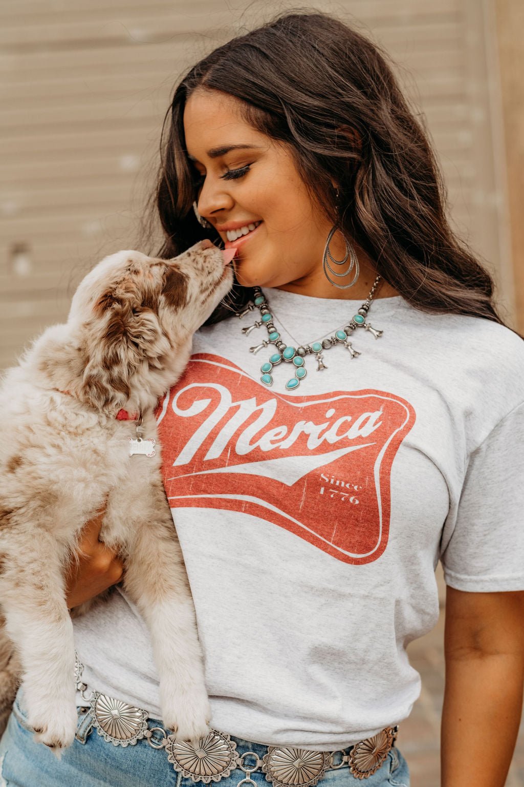 Wild Junkie Merica Red Logo Graphic Tee — back view