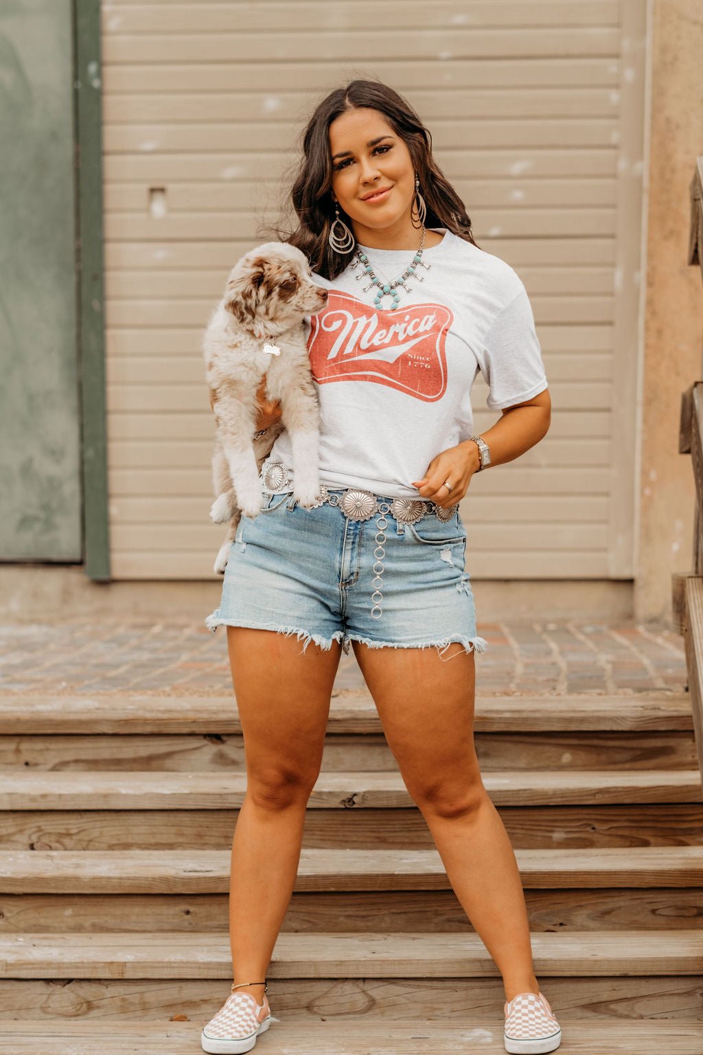 Wild Junkie Merica Red Logo Graphic Tee — side view