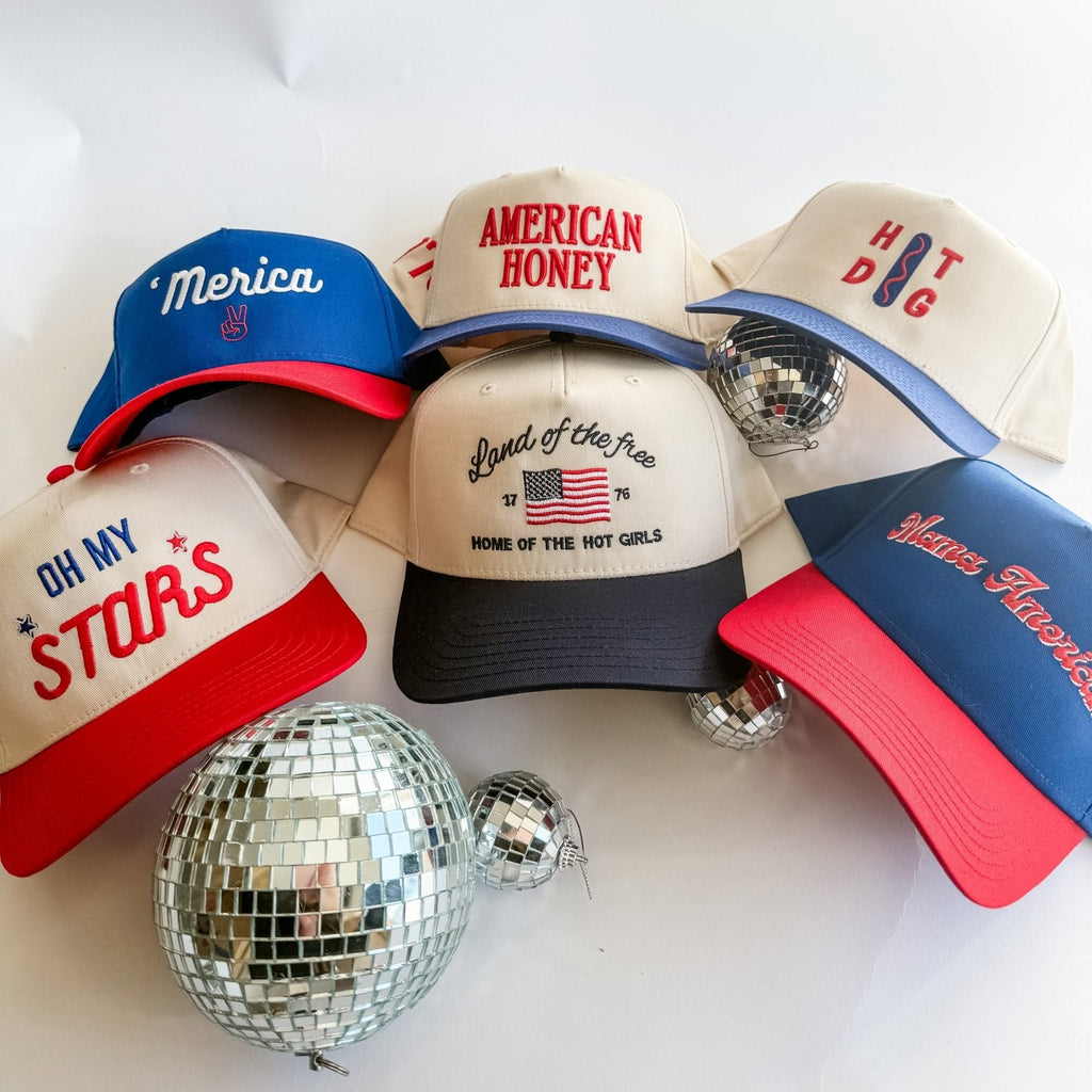 Coco & Rho Merica - Trucker Hat — detail close-up