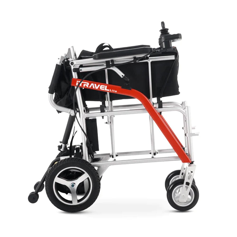 Metro Mobility iTravel Lite 24V/10AH 200W Premium Portable Folding Power Wheelchair, 220LBS (SAK97362) – SAKSBY WHOLESALE, vi