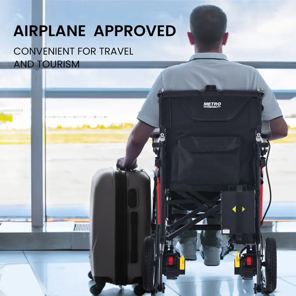 Metro Mobility iTravel Lite 24V/10AH 200W Premium Portable Folding Power Wheelchair, 220LBS (SAK97362) – SAKSBY WHOLESALE, vi