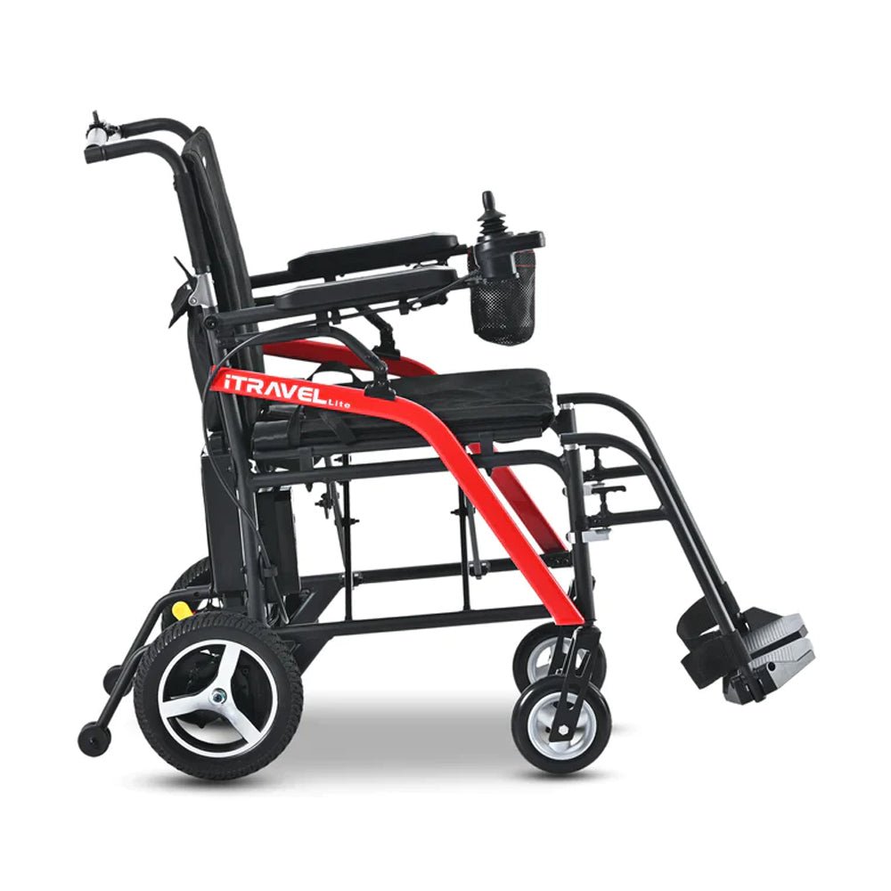 Metro Mobility iTravel Lite 24V/10AH 200W Premium Portable Folding Power Wheelchair, 220LBS (SAK97362) – SAKSBY WHOLESALE, vi