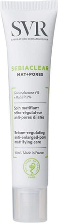 SVR Sebiaclear Mat Pores: Oil Control Matte Moisturizing Cream | Pore Minimizing, Anti-Shine Salicylic Acid & Niacinamide Cream for Oily Skin