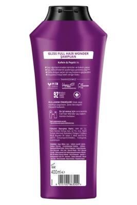 Gliss Full Hair Wonder Anti-Hair Loss Shampoo: Strengthens, Volumizes Thin Hair with Biotin & Collagen - 400ml