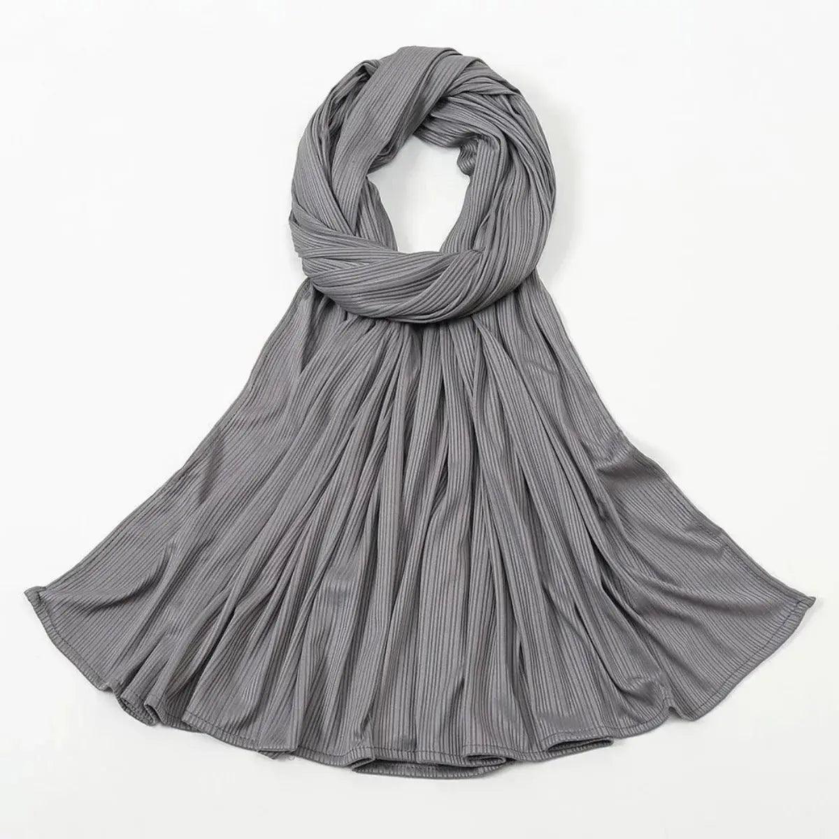 Mariam's Collection Crinkled Soft Jersey Hijab | Crinkled Hijab (MH001) — detail shot 10