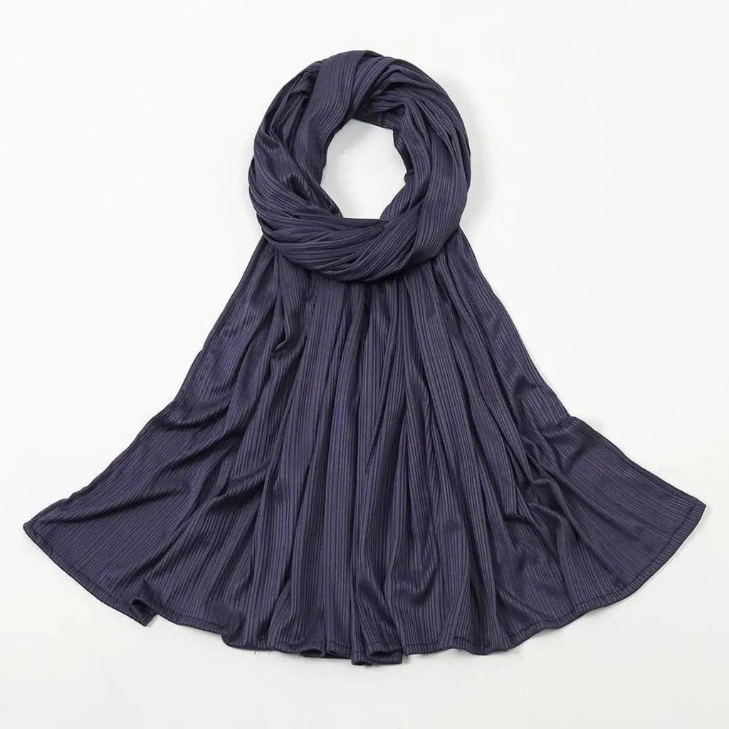 Mariam's Collection Crinkled Soft Jersey Hijab | Crinkled Hijab (MH001) — detail shot 7