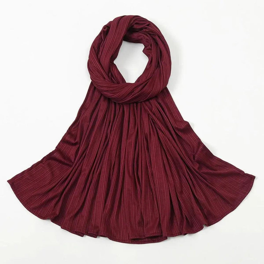 Mariam's Collection Crinkled Soft Jersey Hijab | Crinkled Hijab (MH001) — side view