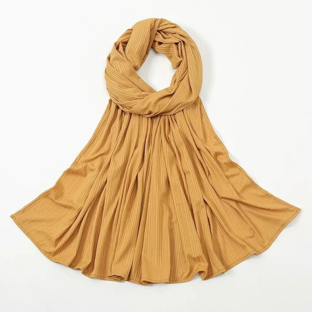 Mariam's Collection Crinkled Soft Jersey Hijab | Crinkled Hijab (MH001) — back view