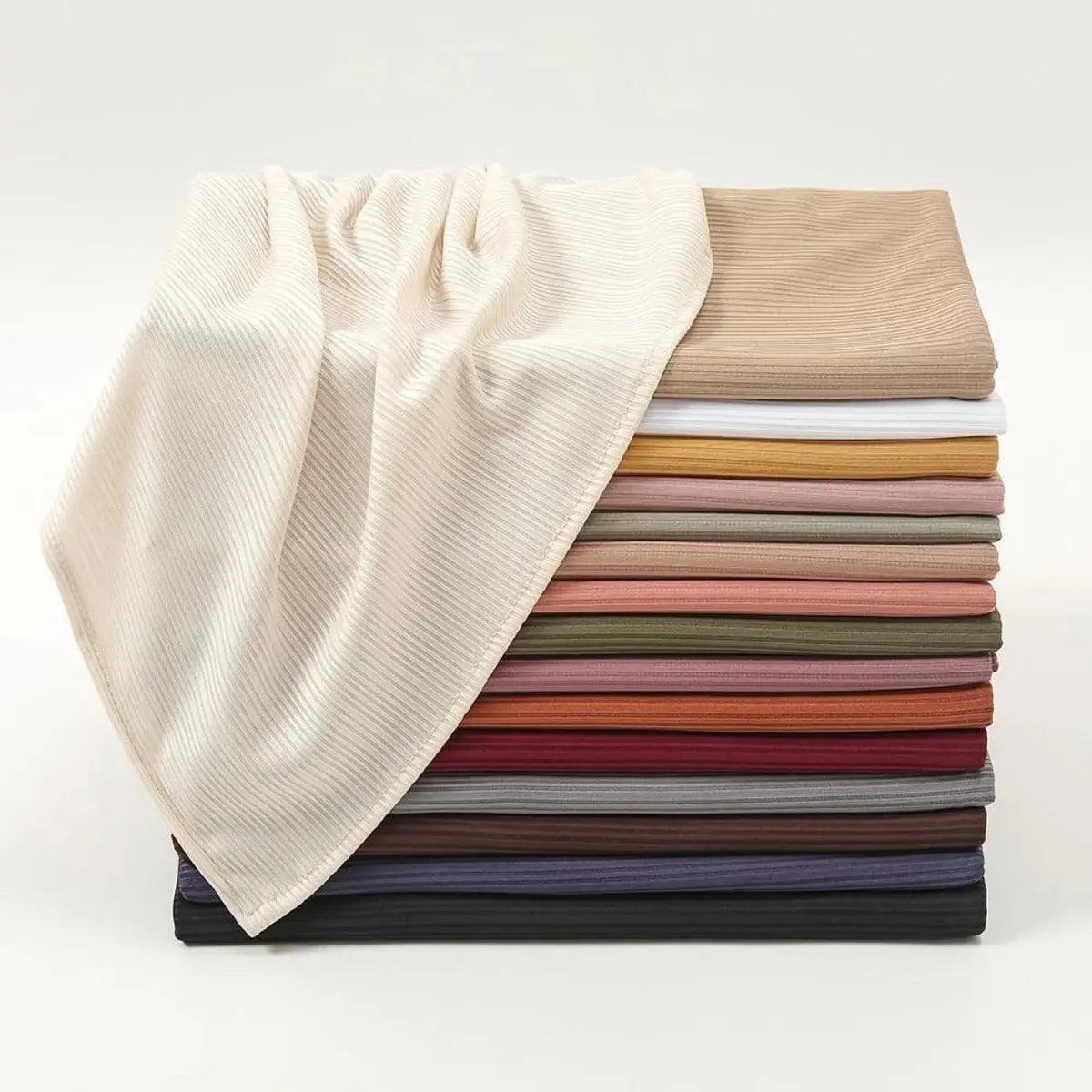 Mariam's Collection Crinkled Soft Jersey Hijab | Crinkled Hijab (MH001) — lifestyle worn / used context