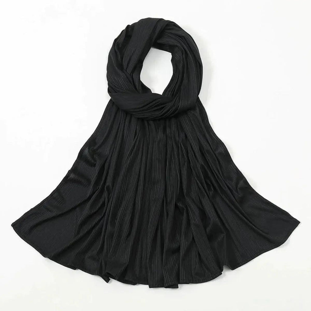 Mariam's Collection Crinkled Soft Jersey Hijab | Crinkled Hijab (MH001) — detail shot 6