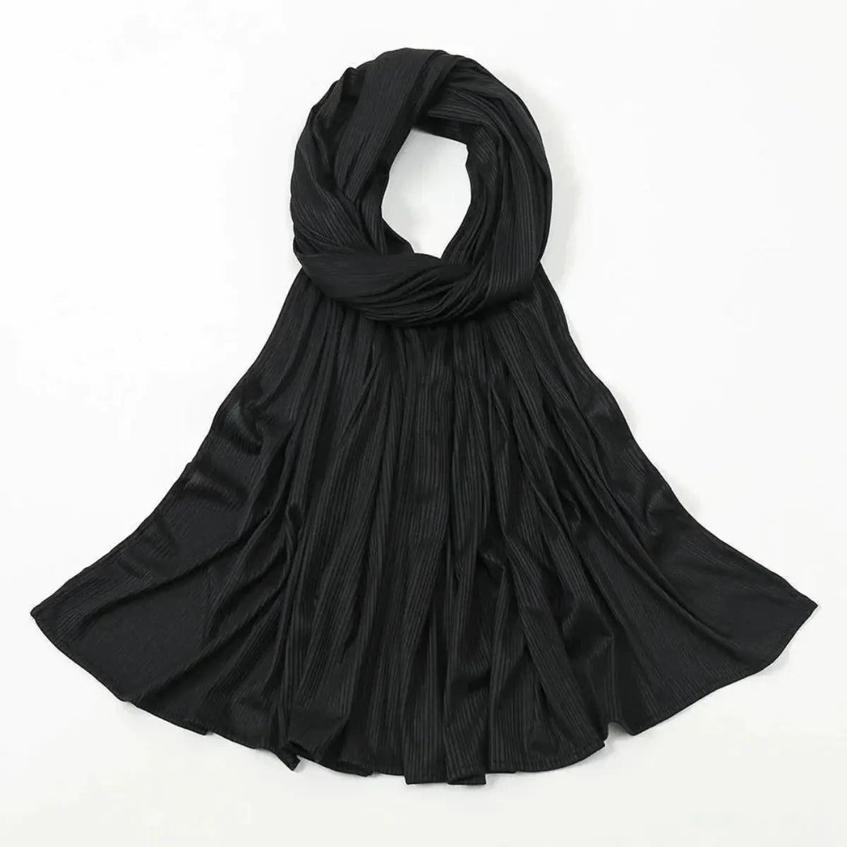 Mariam's Collection Crinkled Soft Jersey Hijab | Crinkled Hijab (MH001) — detail shot 6