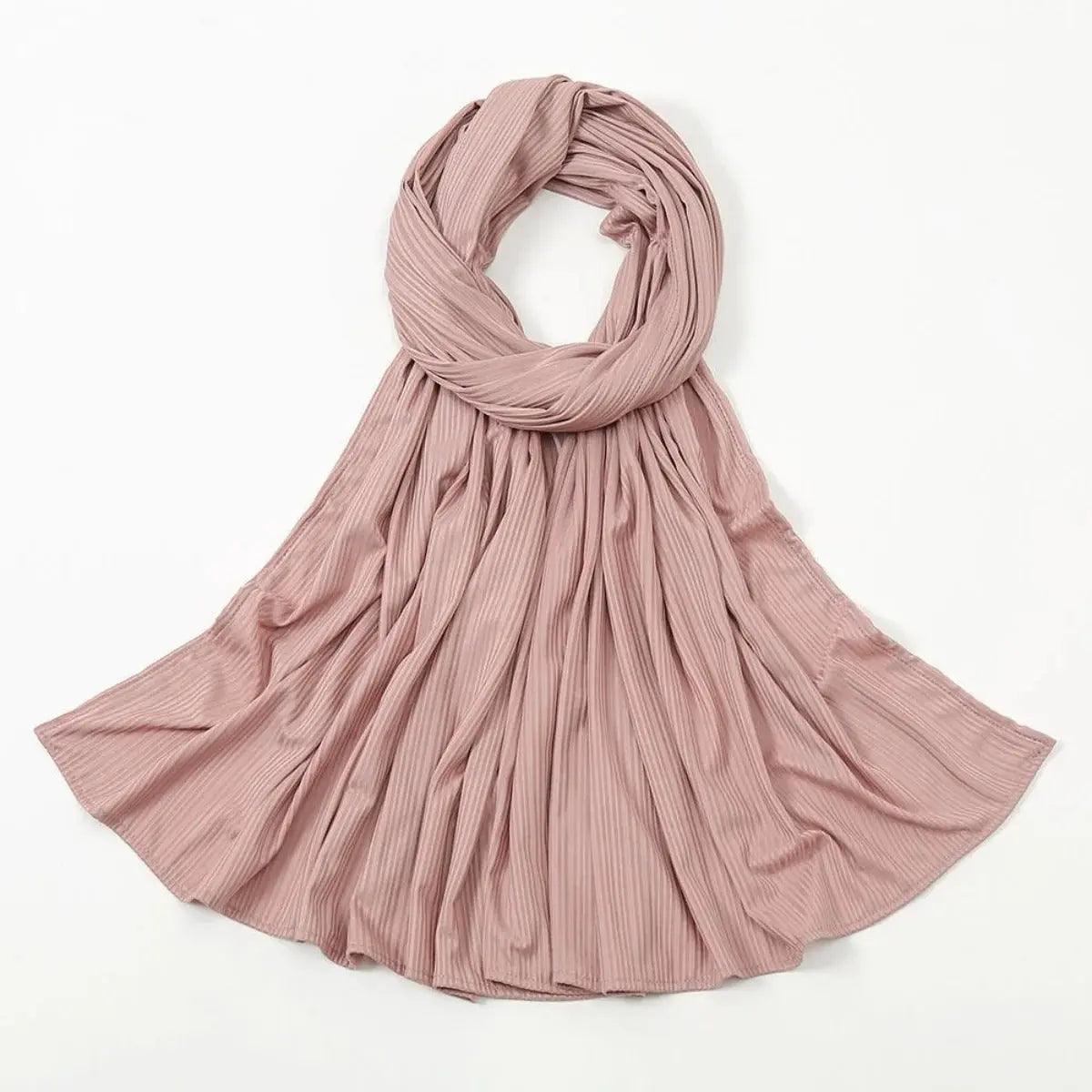 Mariam's Collection Crinkled Soft Jersey Hijab | Crinkled Hijab (MH001) — flat-lay composition