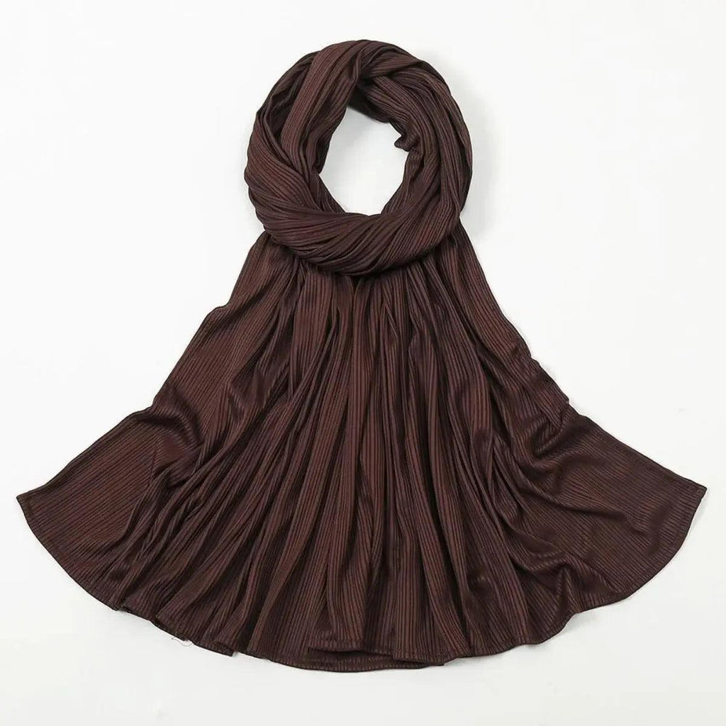 Mariam's Collection Crinkled Soft Jersey Hijab | Crinkled Hijab (MH001) — in-use photo