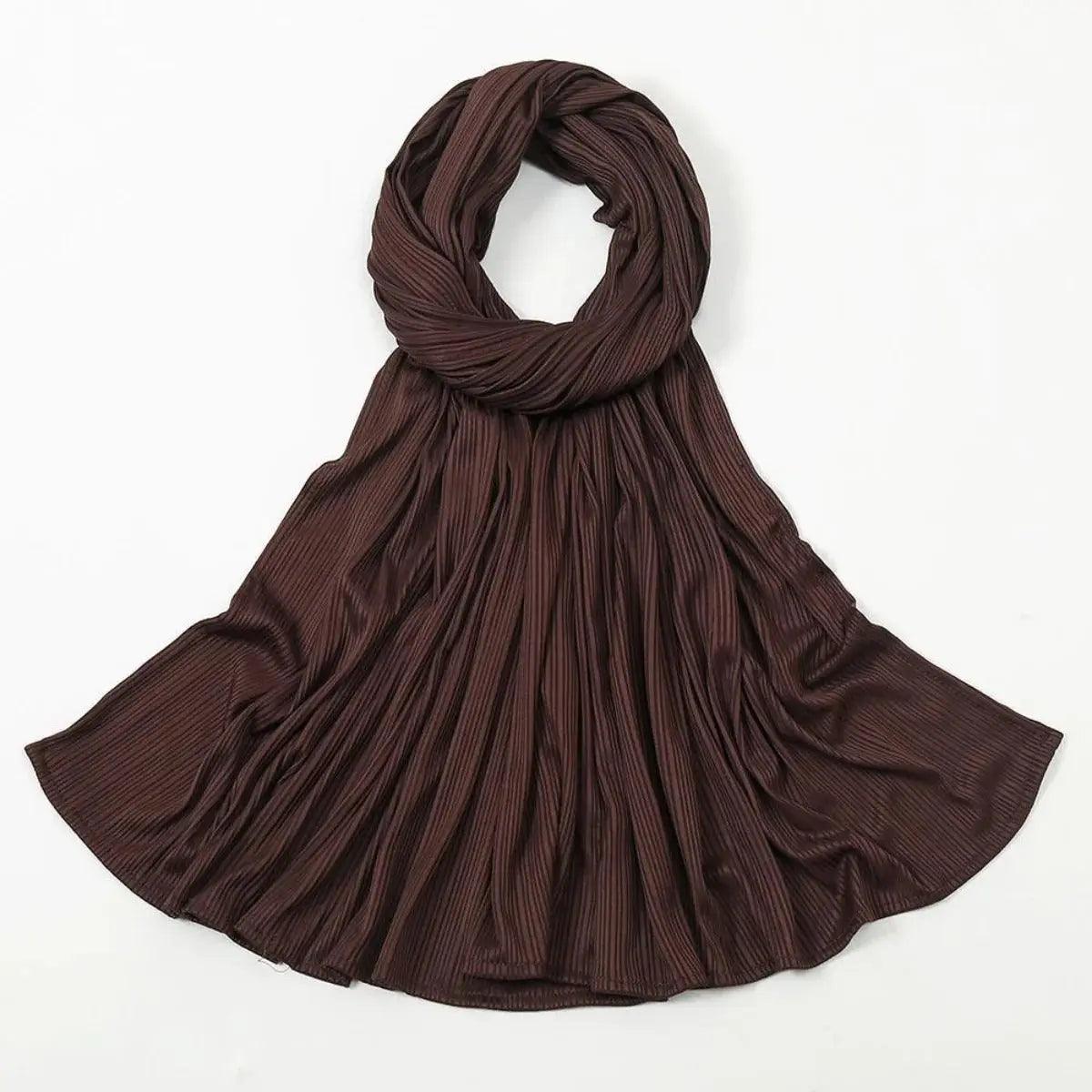 Mariam's Collection Crinkled Soft Jersey Hijab | Crinkled Hijab (MH001) — in-use photo