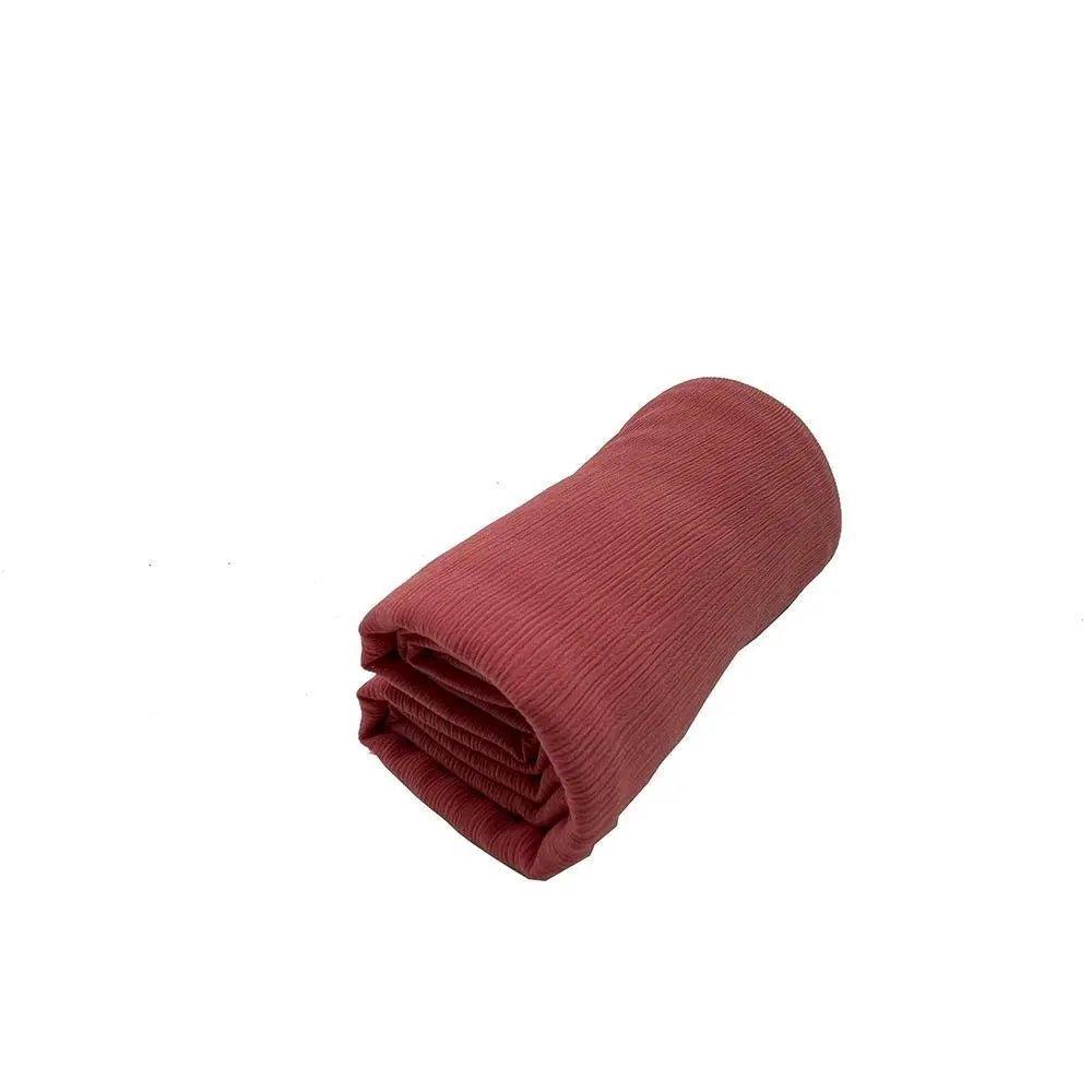 Mariam's Collection Crepe Scarf Crinkle Chiffon Hijab for Women Shawls Ripple Pleated (MH003) — fabric or material detail