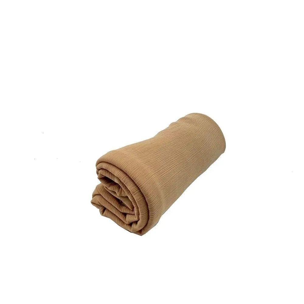 Mariam's Collection Crepe Scarf Crinkle Chiffon Hijab for Women Shawls Ripple Pleated (MH003) — back view