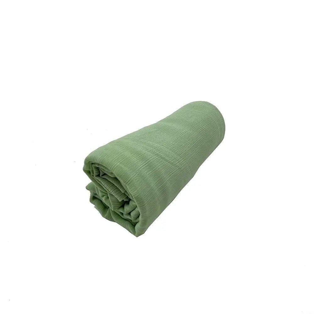 Mariam's Collection Crepe Scarf Crinkle Chiffon Hijab for Women Shawls Ripple Pleated (MH003) — product on model