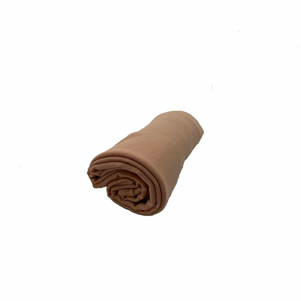 Mariam's Collection Crepe Scarf Crinkle Chiffon Hijab for Women Shawls Ripple Pleated (MH003) — size reference