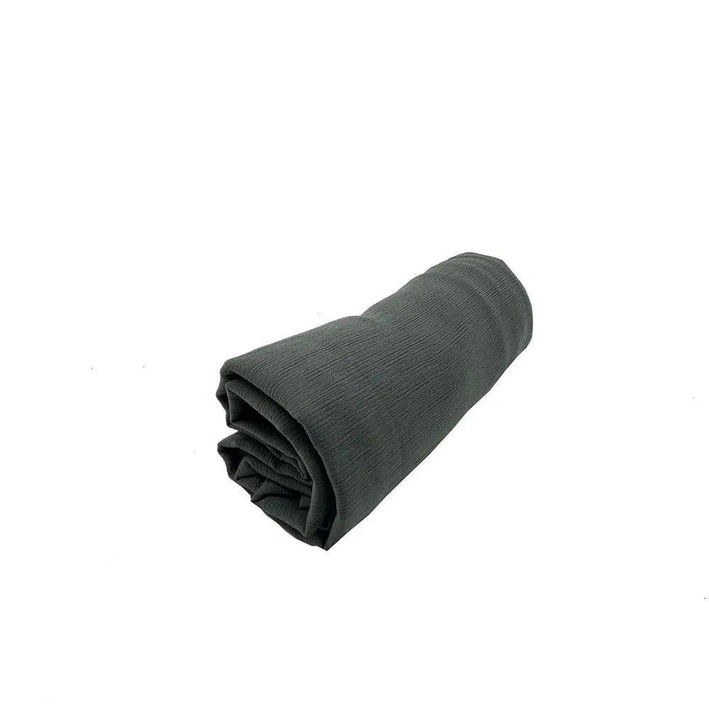 Mariam's Collection Crepe Scarf Crinkle Chiffon Hijab for Women Shawls Ripple Pleated (MH003) — side view