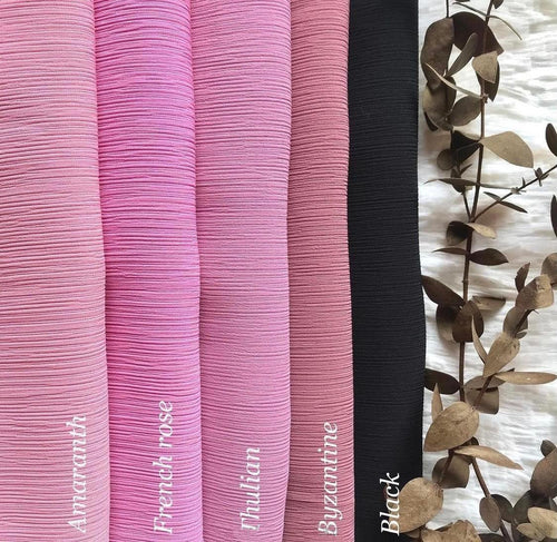 Crepe Scarf Crinkle Chiffon Hijab for Women Shawls Ripple Pleated (MH003)
