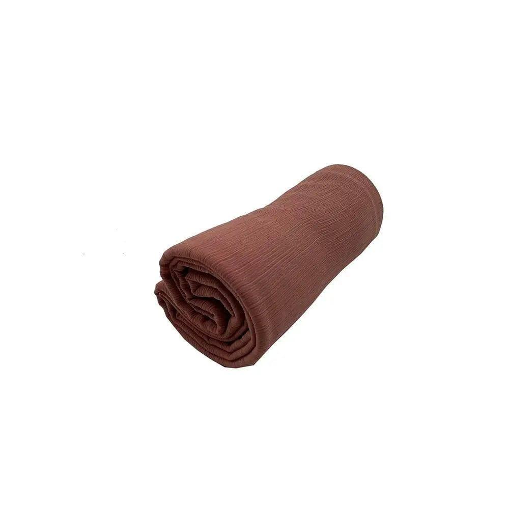 Mariam's Collection Crepe Scarf Crinkle Chiffon Hijab for Women Shawls Ripple Pleated (MH003) — fabric or material detail