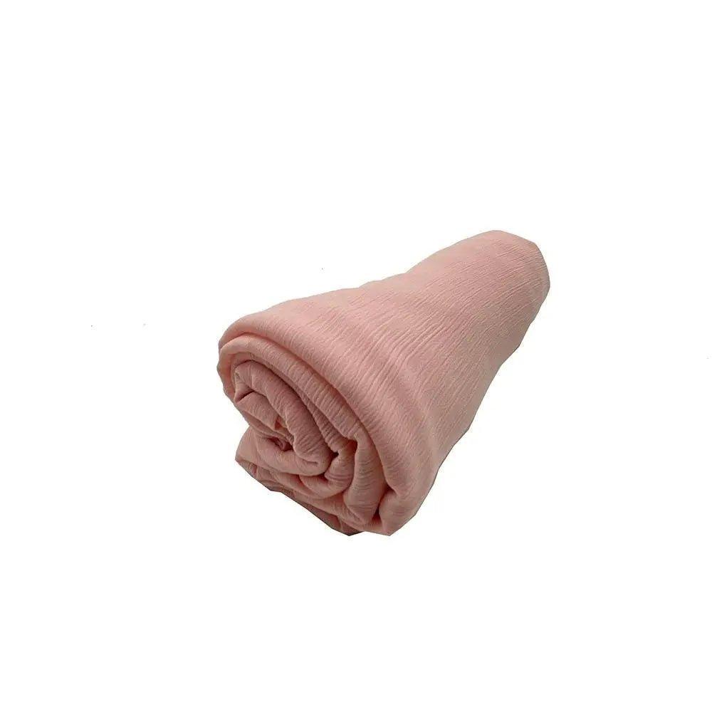 Mariam's Collection Crepe Scarf Crinkle Chiffon Hijab for Women Shawls Ripple Pleated (MH003) — detail close-up