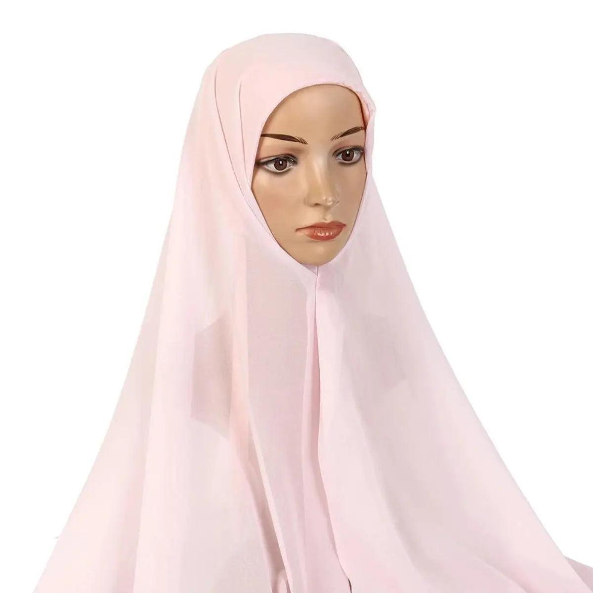 Mariam's Collection Mariam's Collection Chiffon Instant Hijab with Modal Undercap (MH004) — detail shot 6