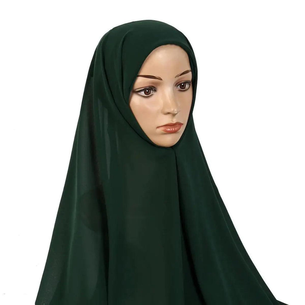 Mariam's Collection Mariam's Collection Chiffon Instant Hijab with Modal Undercap (MH004) — Mariam's Collection branding close-up