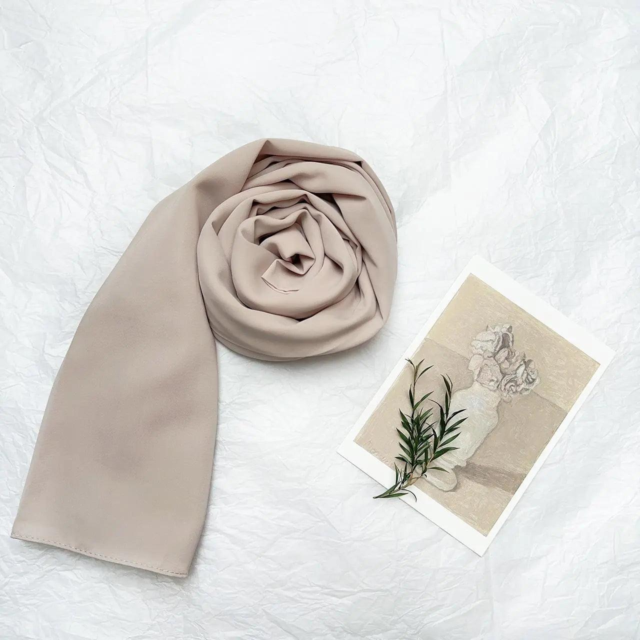 Mariam's Collection High Density Chiffon Hijab (MH005) — alternative angle