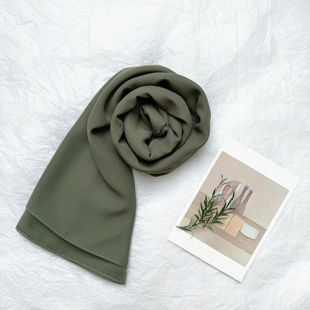 Mariam's Collection High Density Chiffon Hijab (MH005) — fabric or material detail