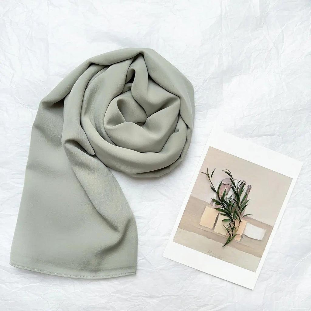 Mariam's Collection High Density Chiffon Hijab (MH005) — comparison shot