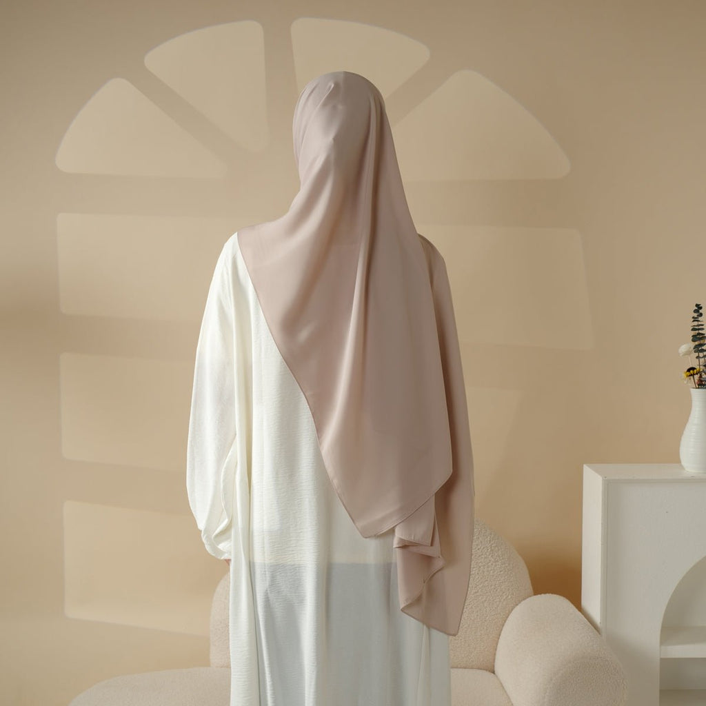 Mariam's Collection High Density Chiffon Hijab (MH005) — construction detail