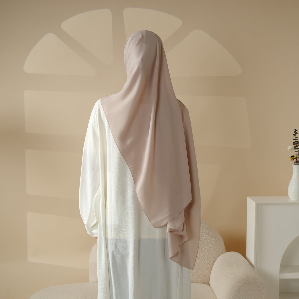 Mariam's Collection High Density Chiffon Hijab (MH005) — construction detail