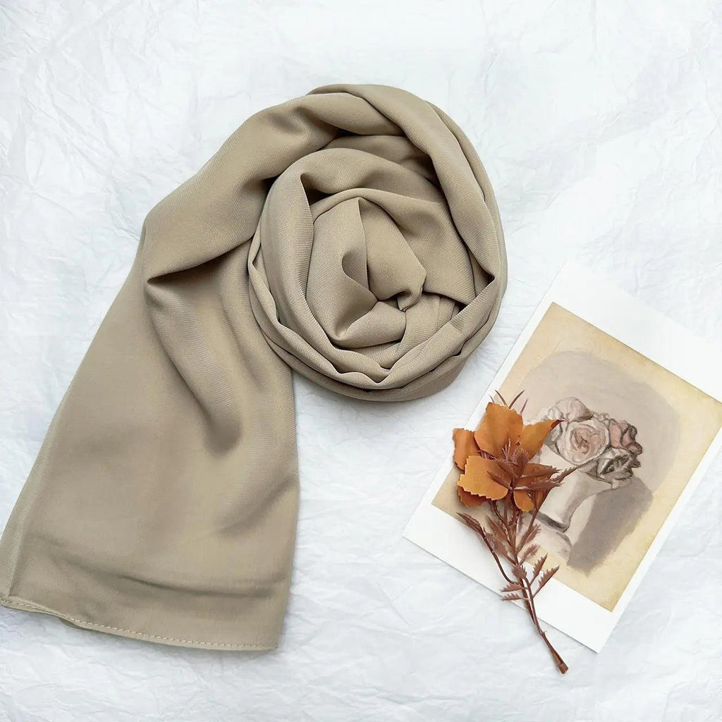 Mariam's Collection High Density Chiffon Hijab (MH005) — detail close-up