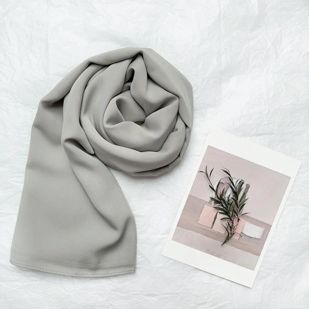 Mariam's Collection High Density Chiffon Hijab (MH005) — comparison shot