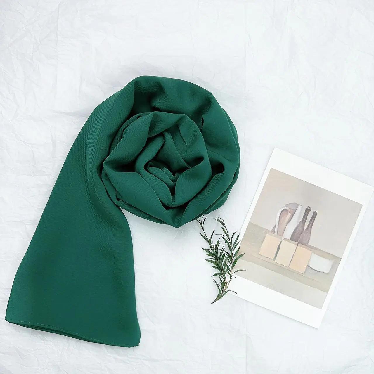 Mariam's Collection High Density Chiffon Hijab (MH005) — detail shot 9