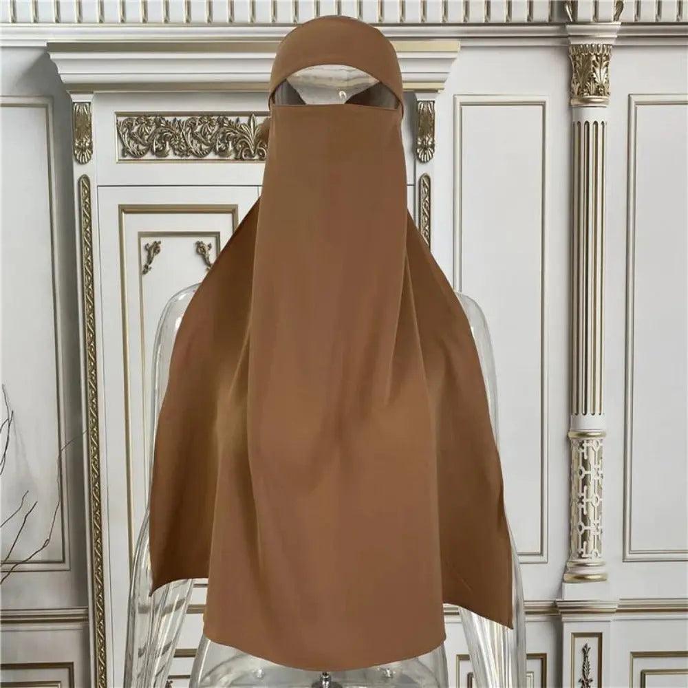 Mariam's Collection Mariam's Collection Soft Nidha Niqab 10 Shades Available (MH016) — detail shot 10