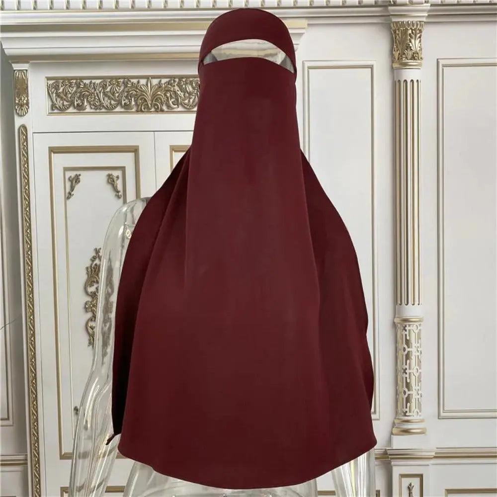 Mariam's Collection Mariam's Collection Soft Nidha Niqab 10 Shades Available (MH016) — detail shot 8