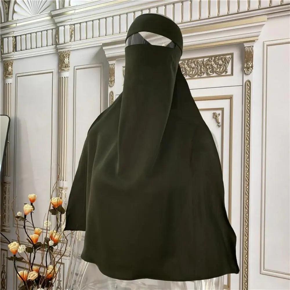 Mariam's Collection Mariam's Collection Soft Nidha Niqab 10 Shades Available (MH016) — Mariam's Collection branding close-up